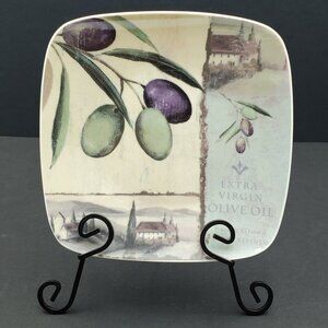 SIX Pfaltzgraff Tuscan Delight Appetizer Plates Lisa Audit Tuscan Olives Plates